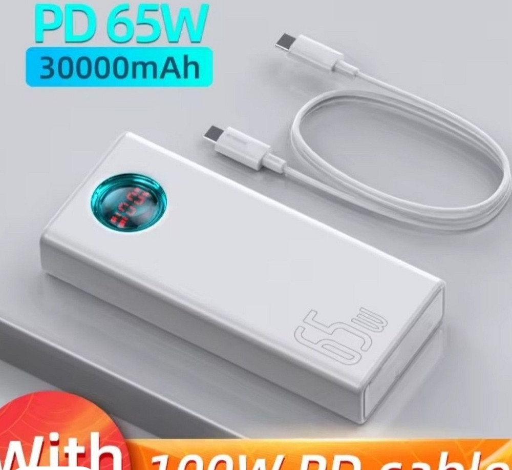 Павербанк 30000 Powerbank Baseus 65W швидка зарядка. Харків - фото 3