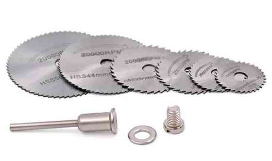 Набір відрізних дисків HSS 22-50мм для дремеля, гравера, 6 шт Винница