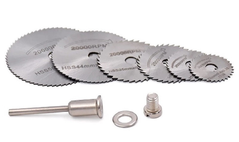 Набір відрізних дисків HSS 22-50мм для дремеля, гравера, 6 шт Винница - изображение 1