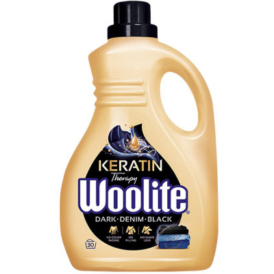 Гель для прання Woolite Для чорних, темних та джинсових тканин З кератином 1.8 л (5900627090451) Вінниця - фото 1
