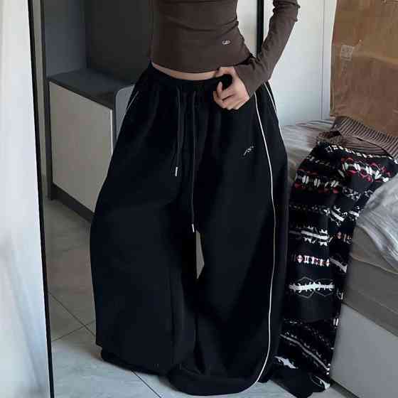 Жіночі стильні та ультрамодні широкі штани тринитка на флісі Одеса