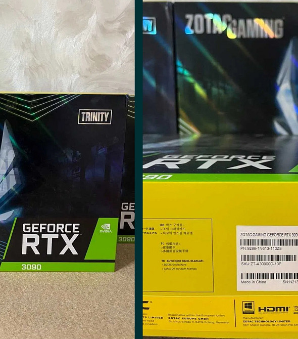 Видеокарта: Zotac GAMING GeForce RTX 3090 Trinity 24Gb. Киев - изображение 2