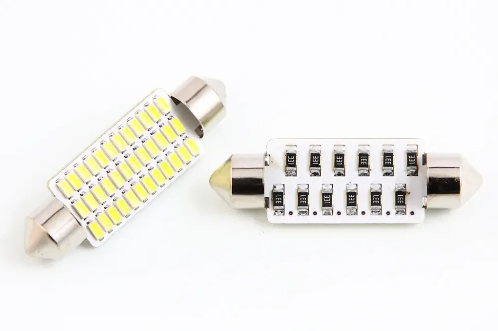 Лампа диодная 12В салона 41мм 36-SMD 3014 Cyclone (2 шт.) Винница - изображение 1