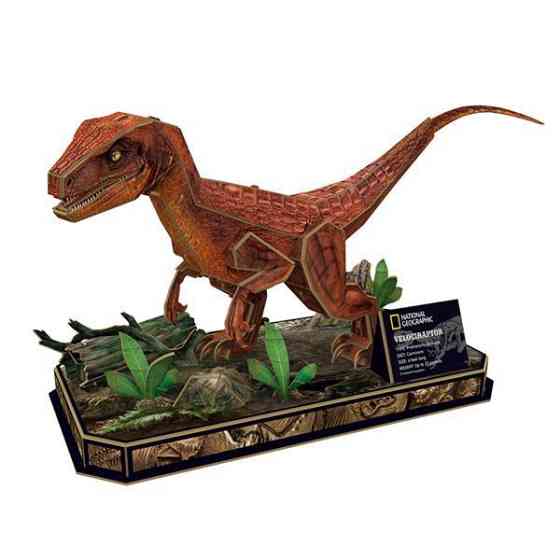 3D пазл CubicFun National Geographic Dino Велоцираптор (DS1053h) Харків
