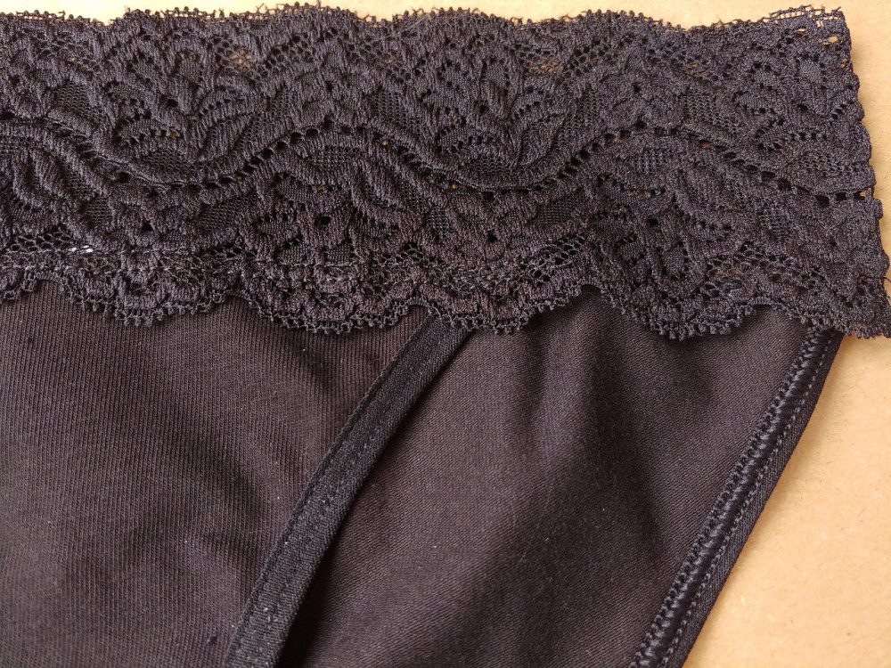 Женские трусики кружевные Lans Танго (2шт в уп) Lans 26/030 XL, Черный Киев - изображение 3