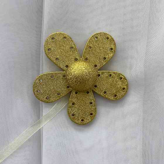 Магніти для штор і гардин Ханна набір 2 шт Злотистий (81-166) Київ