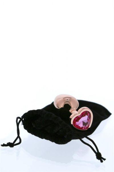 Анальная пробка с сердцем GLEAMING LOVE ROSE GOLD PLUG SMALL Sex Aura Киев - изображение 5