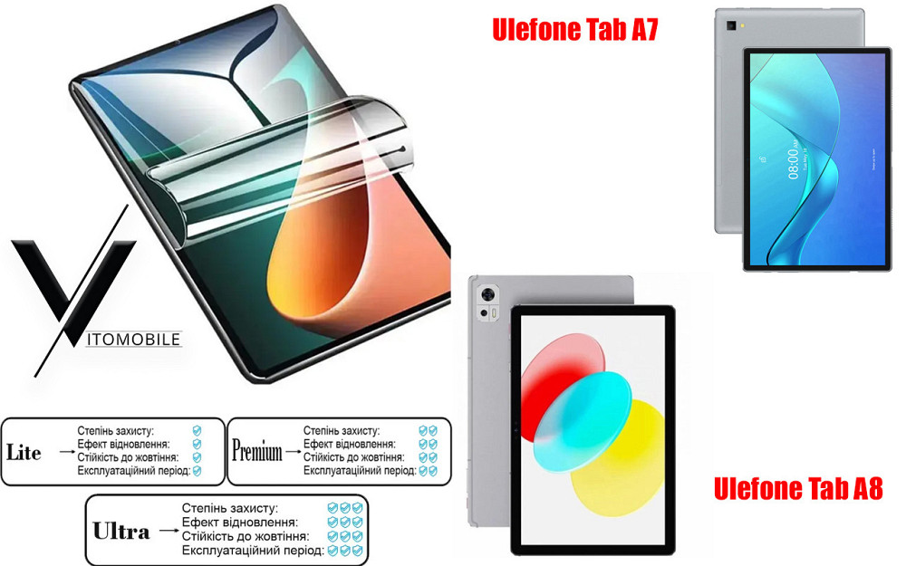 Полиуретановая пленка HyperClear Guard для Ulefone Tab A7 Matte Киев - изображение 1