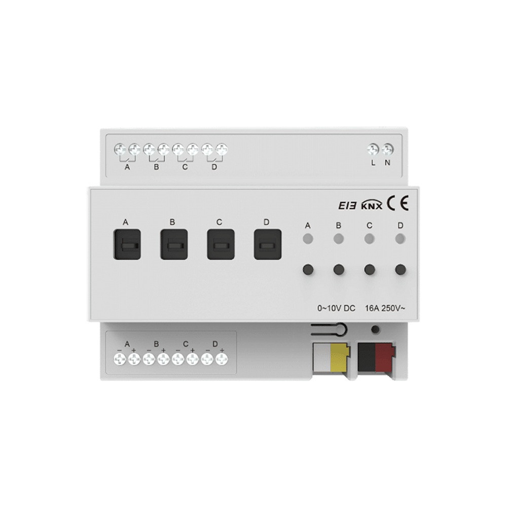 Димер на 4 канали 0-10V, KNX Akubela KXAC-B1DV4 (00-00002683) Киев - изображение 1
