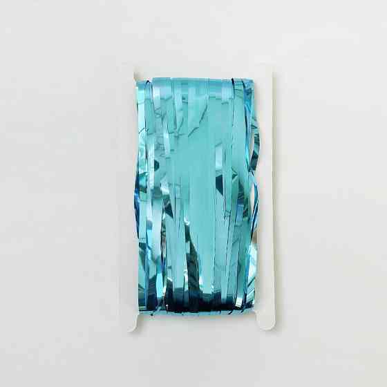 Дождик для фотозоны длинный 4 м на 1 м голубой Киев