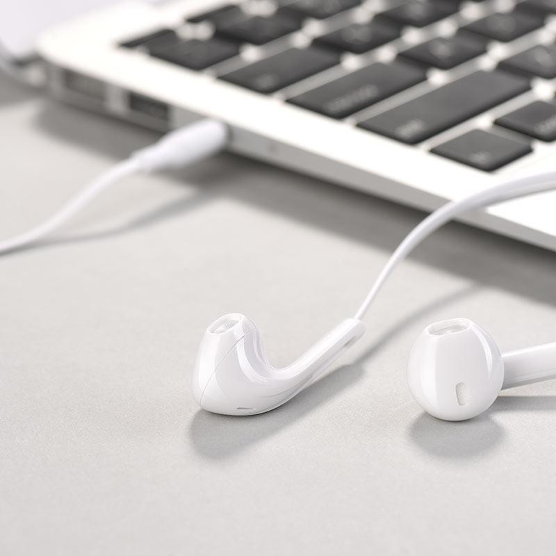 Наушники HOCO M39 с микрофоном, белые Киев - изображение 1