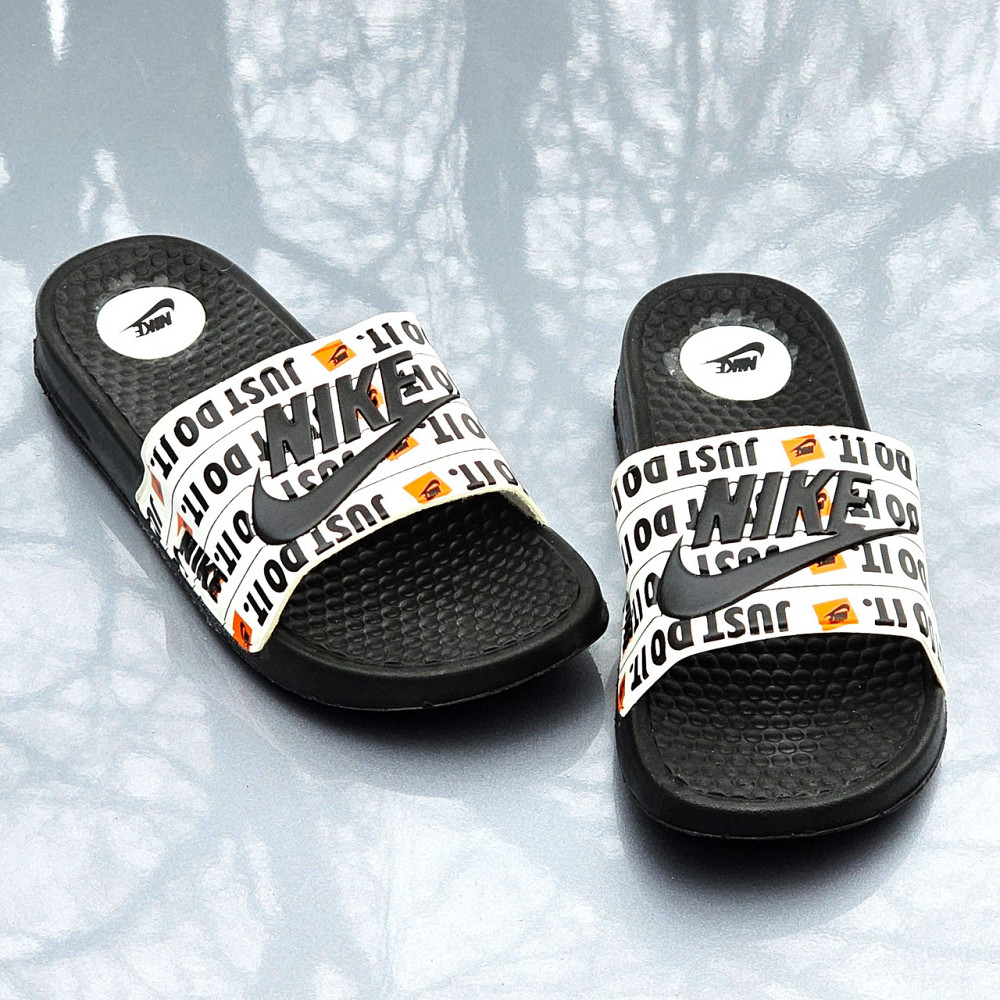 Чорні чоловічі Шльопанці Nike Сланці Білі капці Найк (розміри: 40,41,42,43,44) Дніпро - фото 10