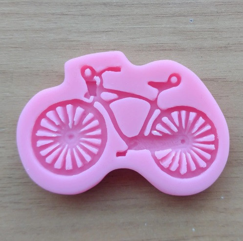 Молд силиконовый Велосипед 54 на 70 мм розовый Киев - изображение 5