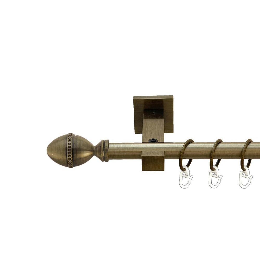 Карниз Orvit Фарже металевий однорядний техно гладка труба кільце металеве Антик 19 мм 240 см (00-00026860) Львов - изображение 1