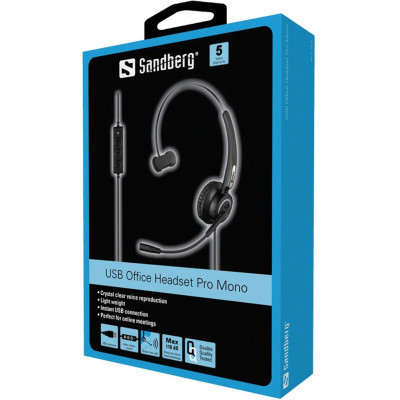 Наушники Sandberg USB Office Headset Pro Mono (126-14) Винница - изображение 2