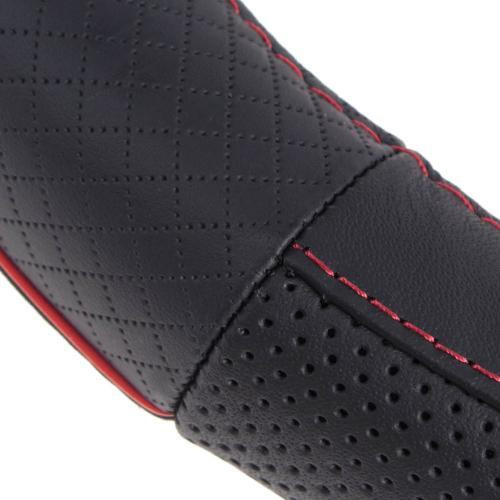 Чохол на кермо VLOD-L282 чорний-червоний S з перфорованої шкіри Харків - фото 6