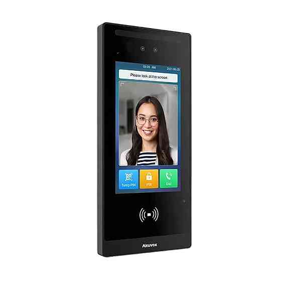 IP-відеопанель багатоабонентська 2Mp Akuvox E18C з екраном 7