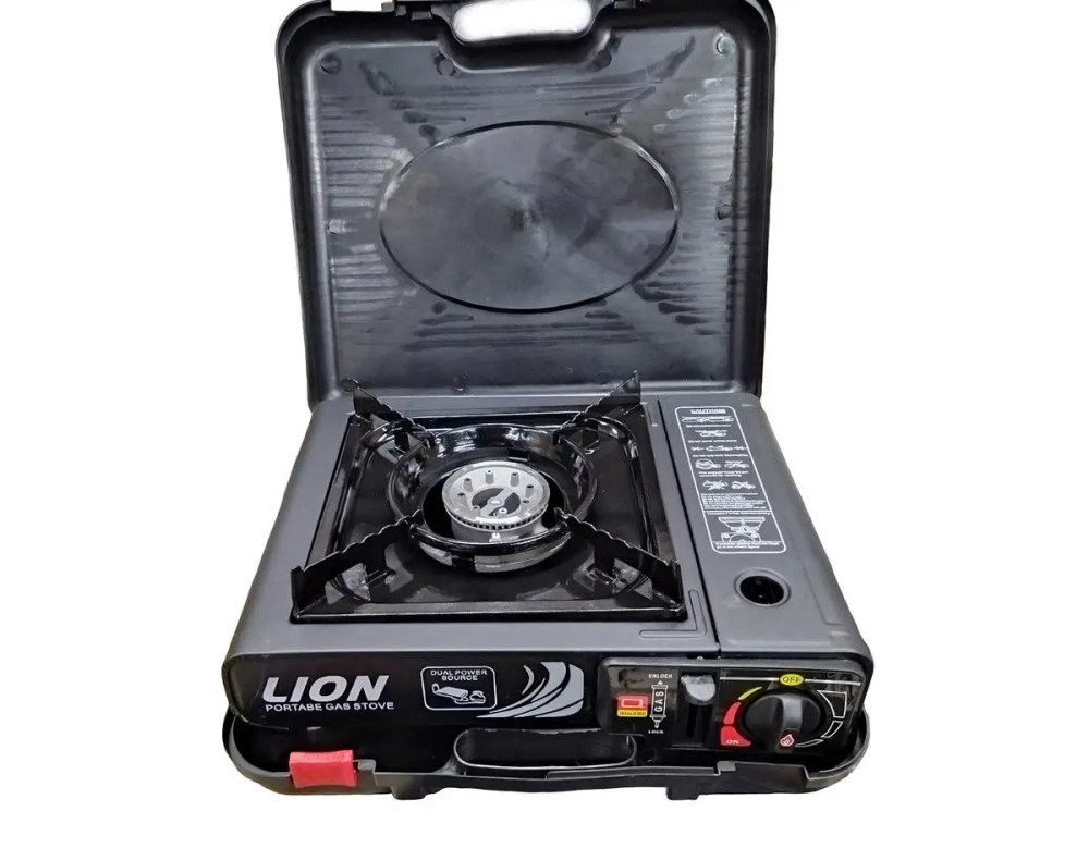 Портативна газова плита Lion 66-3 з адаптером Київ - фото 2