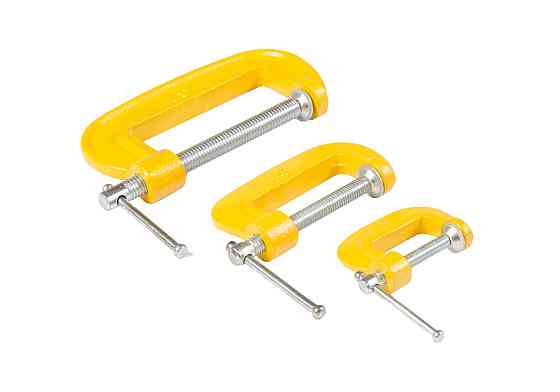 MASTERTOOL Струбцина столярна металева MASTERTOOL G-Type 30/50/75 мм набір 3 шт 07-0300 Коломия