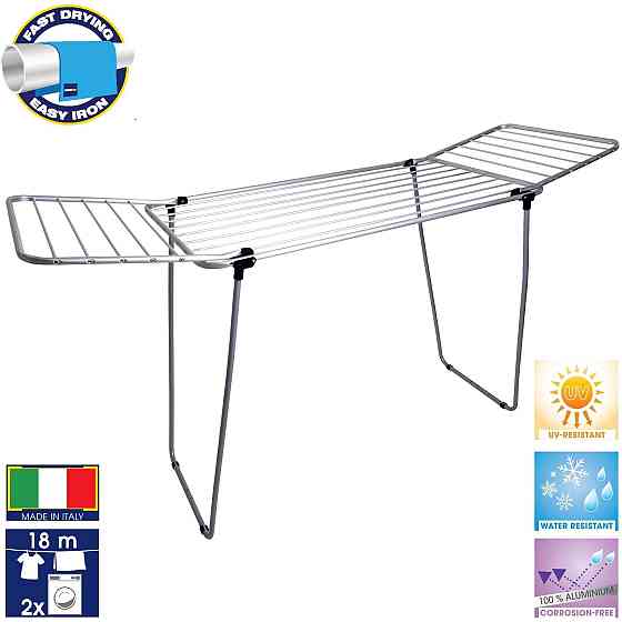 Сушарка для білизни підлогова Casa Si Pluto 18m Silver (CS92748Q05) Київ