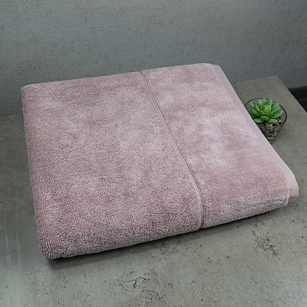 Банное полотенце махра/велюр GM Textile 70x140см Премиум качества Milado 550г/м2 (Кремовый) Сумы - изображение 1