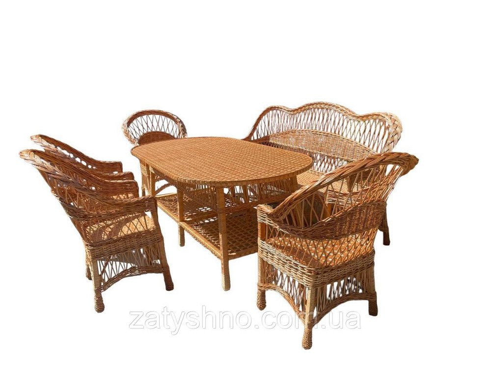 Набор плетеной мебели с большим столом Киев - изображение 5