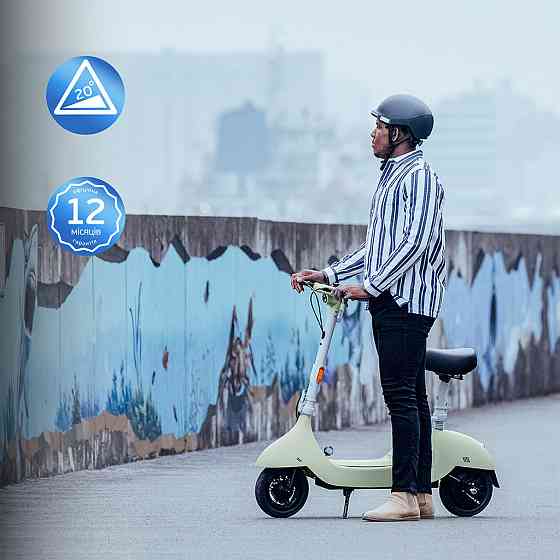 Електросамокат з сидінням OKAI Ceetle PRO EA10C Mint Green 10', 350(900)W, 25Km/h, 10.4Ah, 55Km, 20%,NFC, App, 29kg Киев