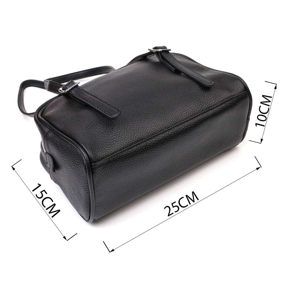 Интересная сумка-клатч со съемными ручками из натуральной кожи 22078 Vintage Черная Киев - изображение 4