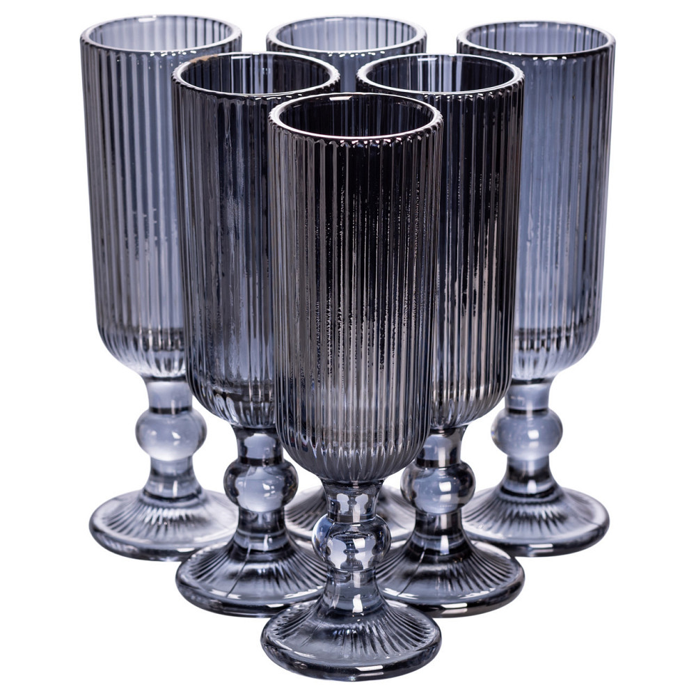 Набір подарункових бокалів для шампанського 6 шт. Київ - фото 1