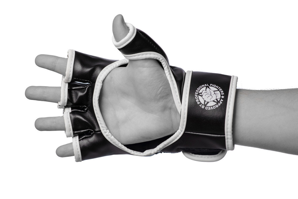 Перчатки для MMA PowerPlay 3056 А Черно-Белые XL Луцк - изображение 3