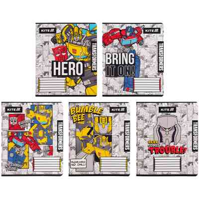 Тетрадь Kite Transformers, 12 листов, клетка (TF25-232) Винница