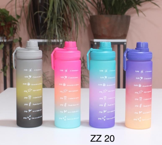 Бутилка з таймером для води Refill C-Black 600 мл Дніпро