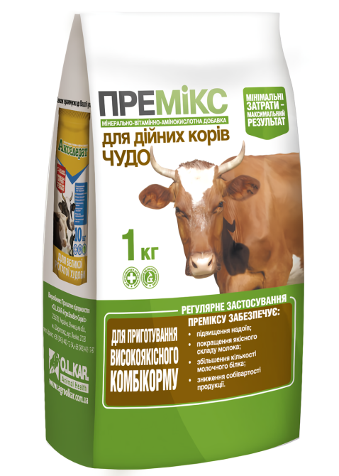 Премікс Чудо для дійних корів, 1 кг O.L.KAR. Вінниця - фото 1
