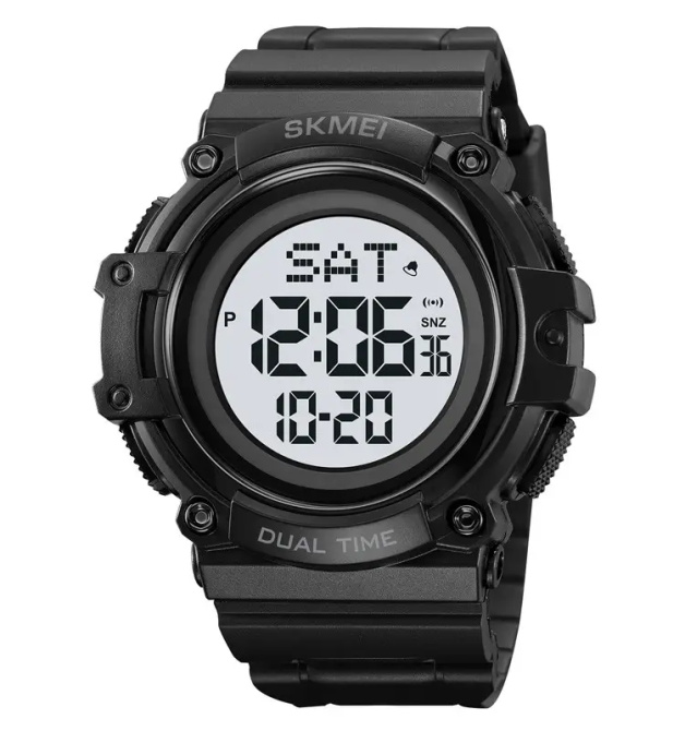 Годинник чоловічий наручний Skmei 2230 Чорний з білим циферблатом Вінниця - фото 1