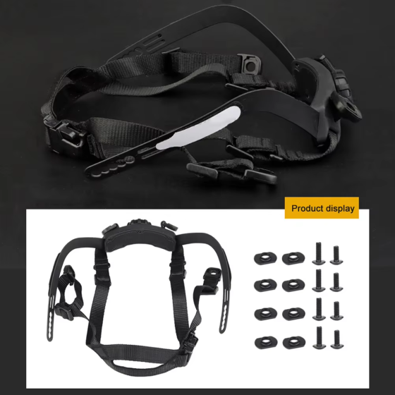 Ремінець для фіксації шоломів Fast SF, HL-31, HL-32 на голові (Чорний) Київ