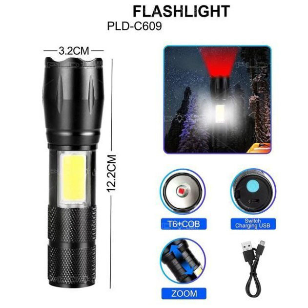 Тактичний ліхтар з діодом PLD, Ліхтар суперяскравий, Яскравий тактичний ліхтарик водозахищений SJ-47 Львів - фото 3