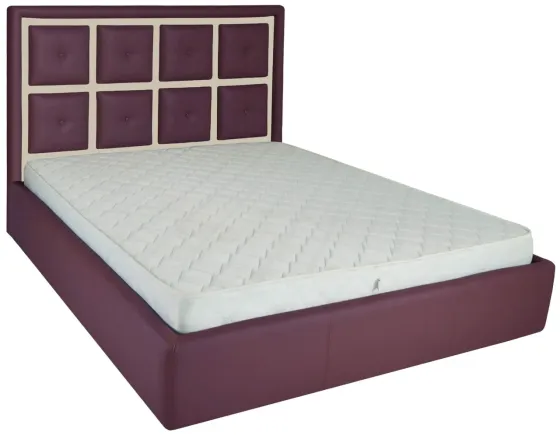 Кровать Двуспальная Windsor Comfort 180 х 190 см Fly 2216/2207 С подъемным механизмом и нишей для белья Фиолетово-бежевый Киев