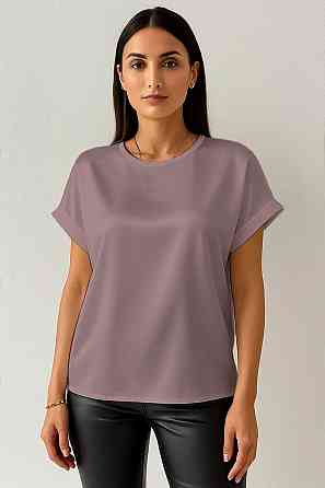 Жіноча футболка з шовку Кавовий L Харків