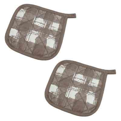 Кухонна прихватка Home Line Набір Капучино + клітинка 20х20см (163504) Вінниця