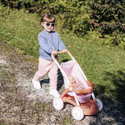 Коляска для кукол Smoby Baby Nurse Терракотовая пудра. Прогулка, с корзиной, 18 мес + (7600254024) Винница