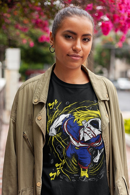 Футболка для хлопчика з аніме принтом Моя геройська академія оверсайз (зріст від 165 до 180) Чорний AnimeJ0286m Дніпро - фото 1