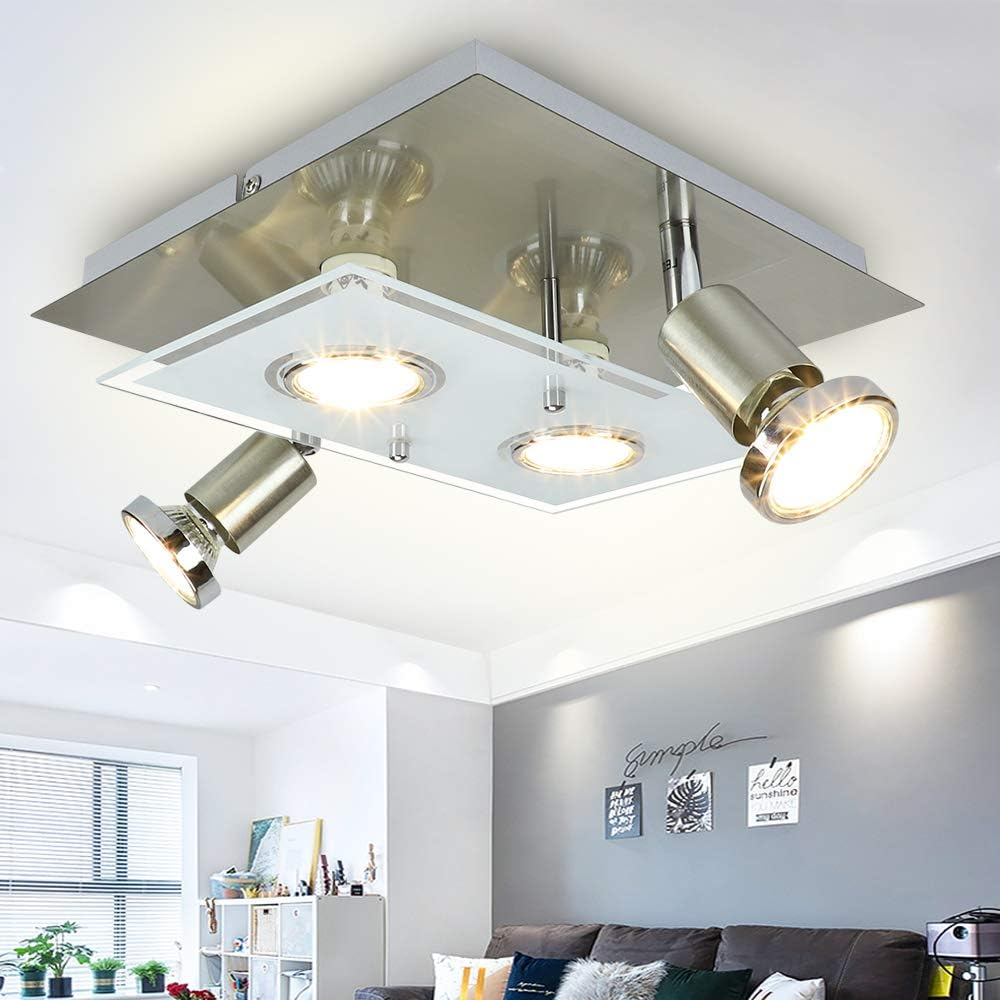 Квадратний світлодіодний регульований стельовий прожектор Depuley Луцьк - фото 1