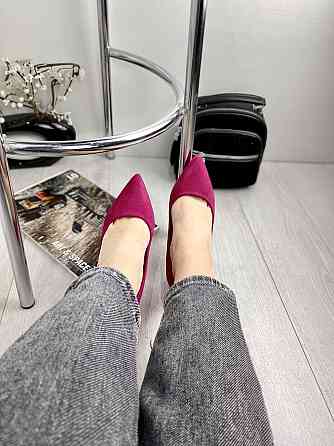 Comer Туфлі жіночі COMER малинові еко-замша 38р. ( ) Коломия