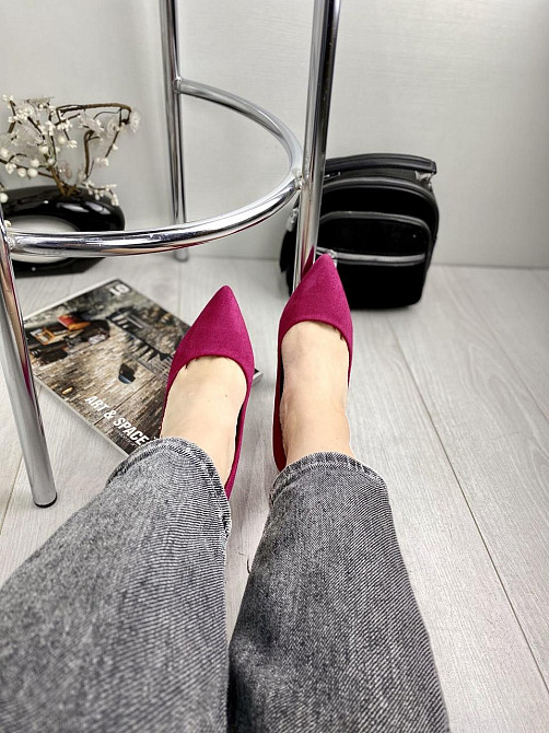 Comer Туфлі жіночі COMER малинові еко-замша 38р. ( ) Коломия - фото 4