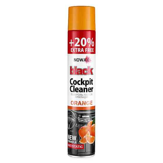 Поліроль для панелі приладів Nowax Cockpit Cleaner Spray Апельсин, 750мл Львів
