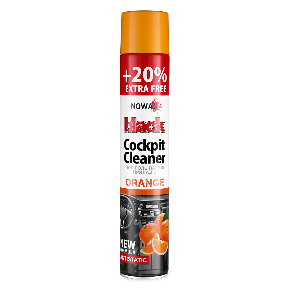 Поліроль для панелі приладів Nowax Cockpit Cleaner Spray Апельсин, 750мл Львів - фото 1