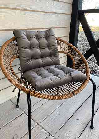 Подушка для стільців (40x40х5 см) Decorator Velour колір темно-сірий 84-112 Київ