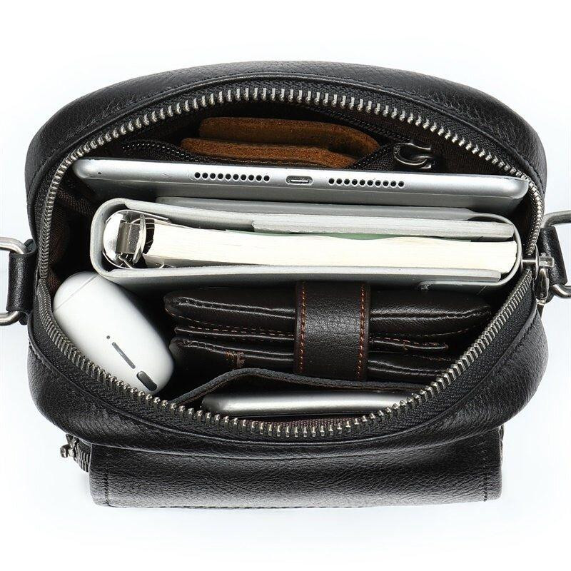 Сумка мужская кожаная флотар Vintage 14943 Черная Киев - изображение 8