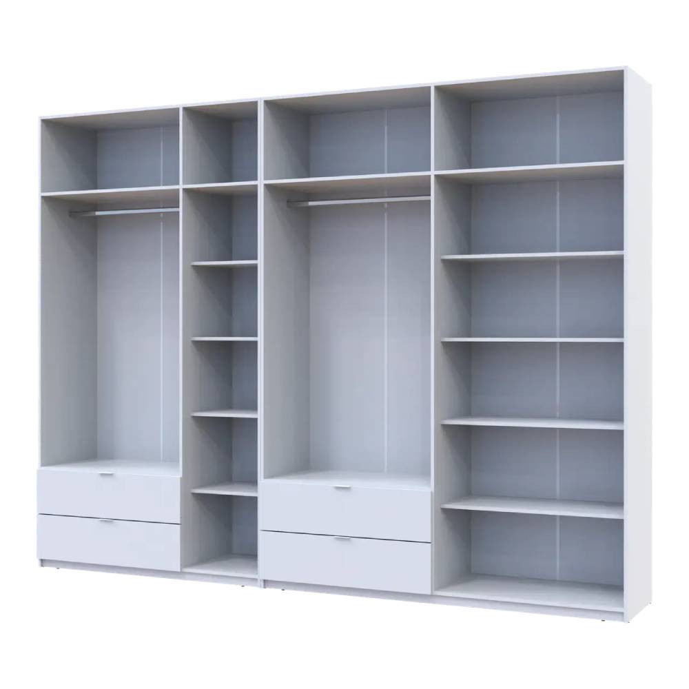 Шкаф для одежды Doros Лукас Белый 3+4 ДСП 315х50х240 DRS-011689 (42005134) Львов - изображение 4