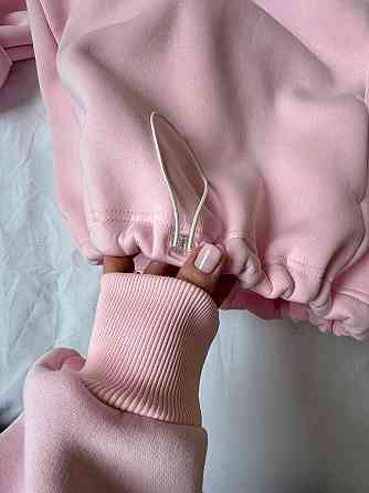 Жіноча тепла оверсайз худі з куліскою турецька трьохнитка піньє бавовна Одеса